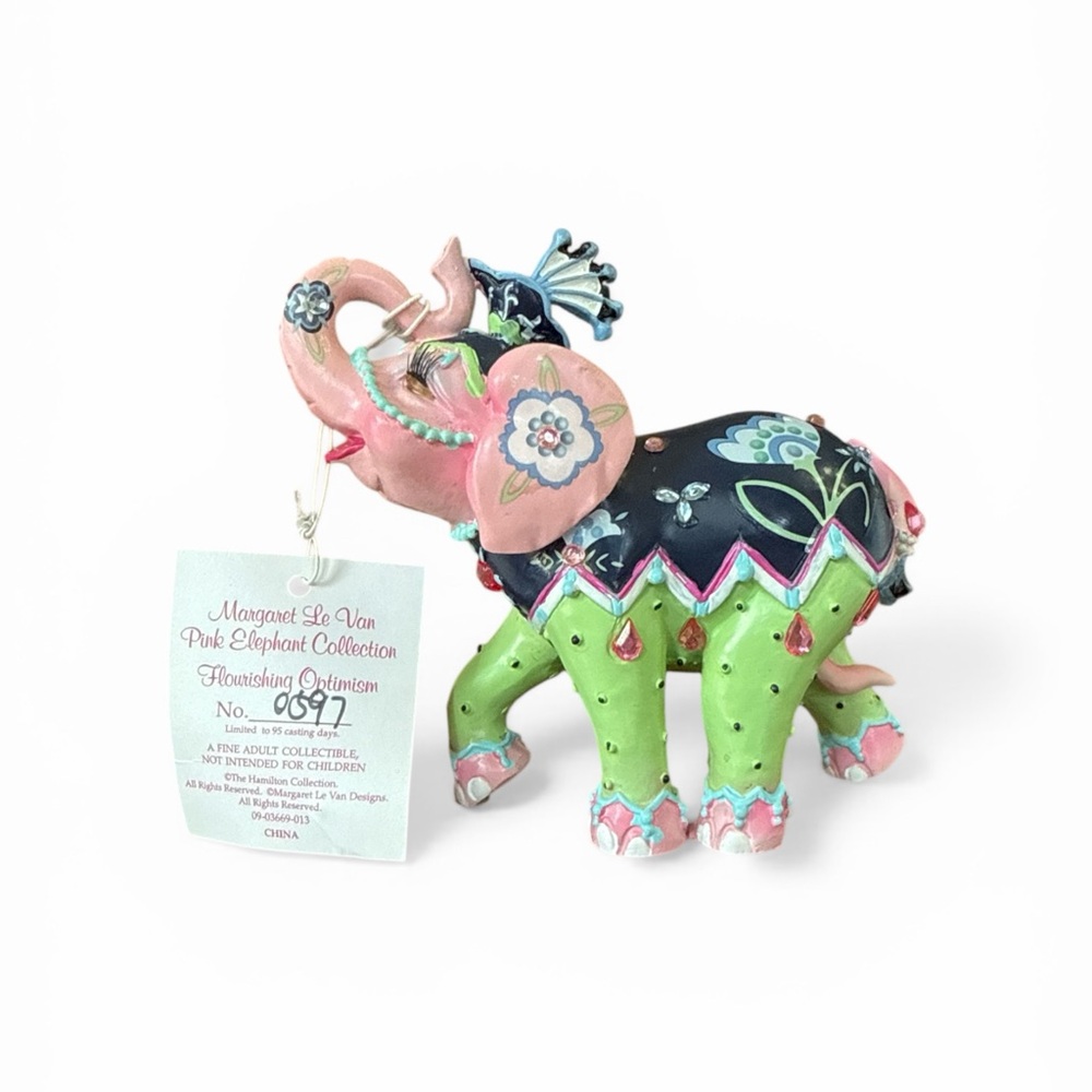 Colorful Elephant Figurine new in box - Picture 1 of 8